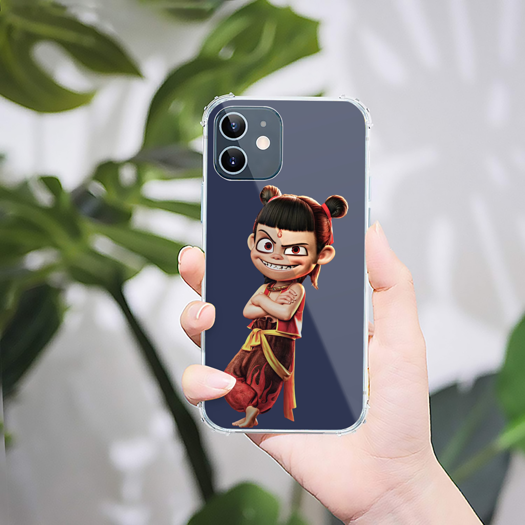 （画像用） Ne Zha 2 ナタ 魔童の大暴れ 【iPhone 12シリーズ対応】透明スマホケース（クリアソフトケース）